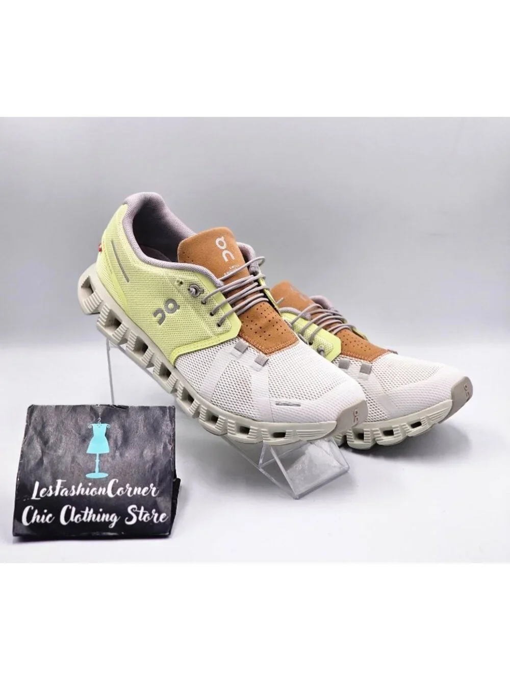 On Cloud 5 Women's Hay/Ice Colorway Lightweight  Running Sneakers  Size 9 3351 - Picture 12 of 16